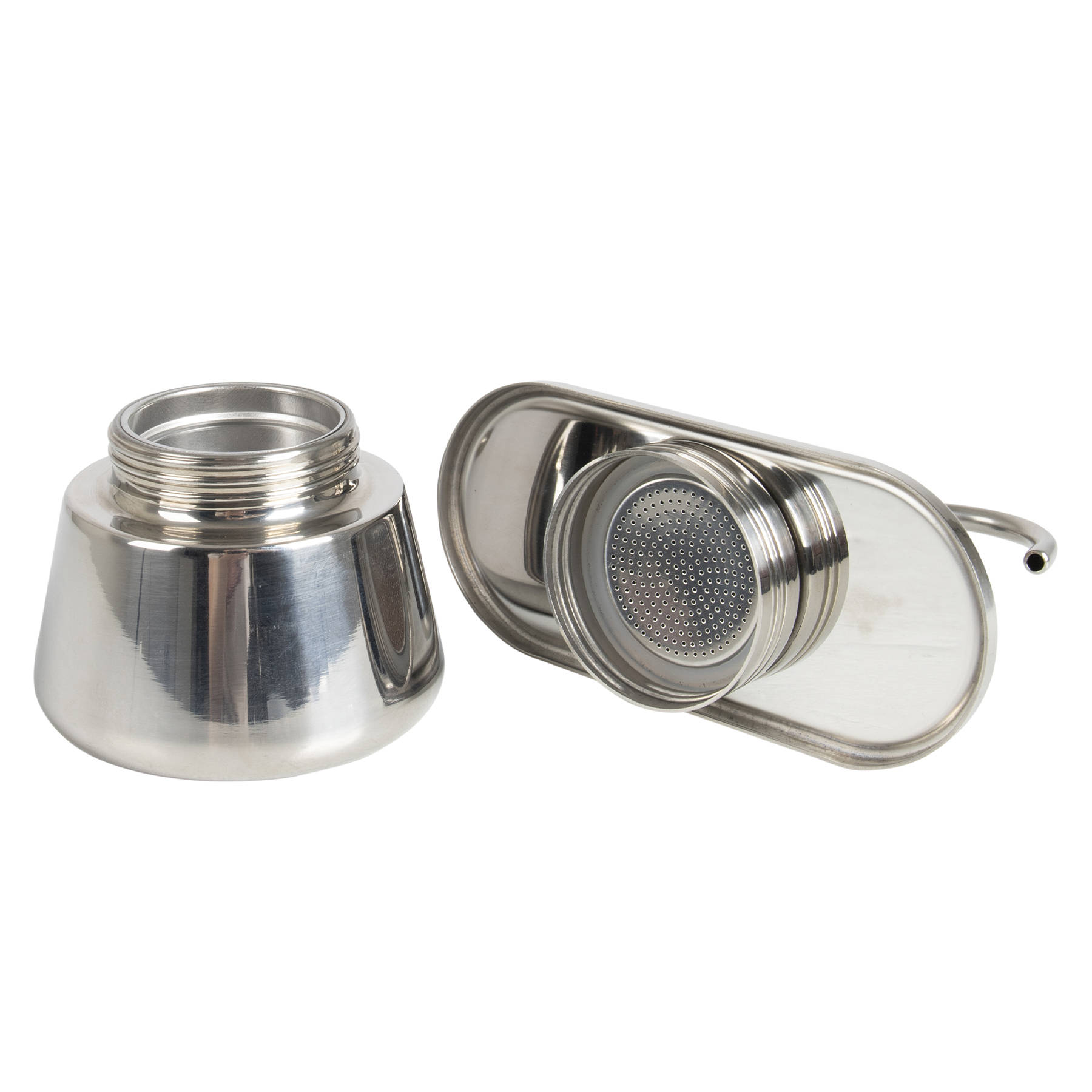 Кофеварка гейзерная Bo-Camp Stainless Steel 2-cups Silver серебристая (2200545) - фото 11