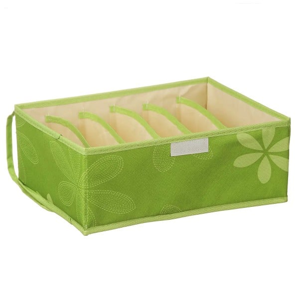 Коробка-органайзер для белья Stenson 30х23х11 см зеленая (25773) - фото 2