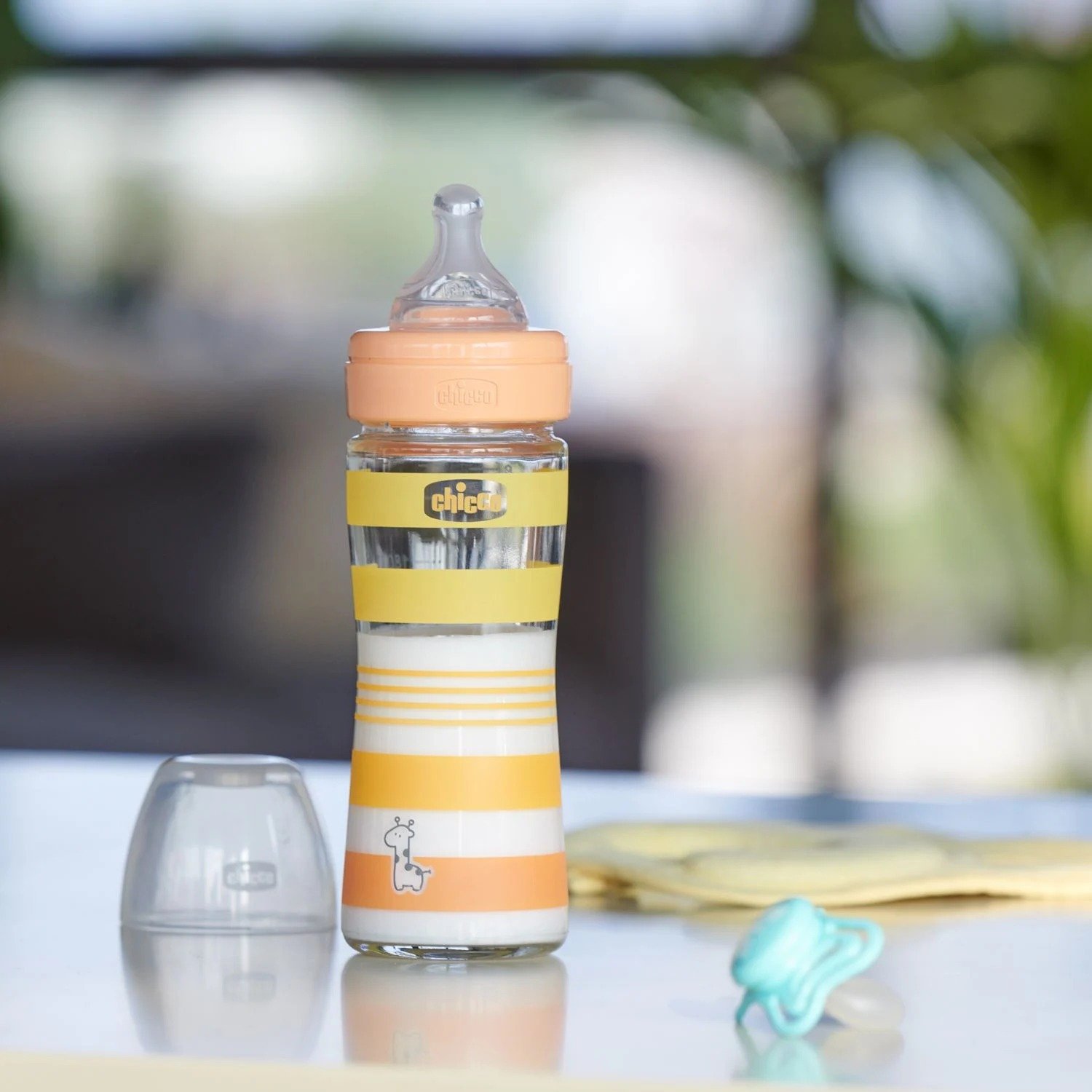 Пляшечка для годування Chicco Well-Being Colors, з силіконовою соскою 0м+, 240 мл, помаранчева (28721.31) - фото 2