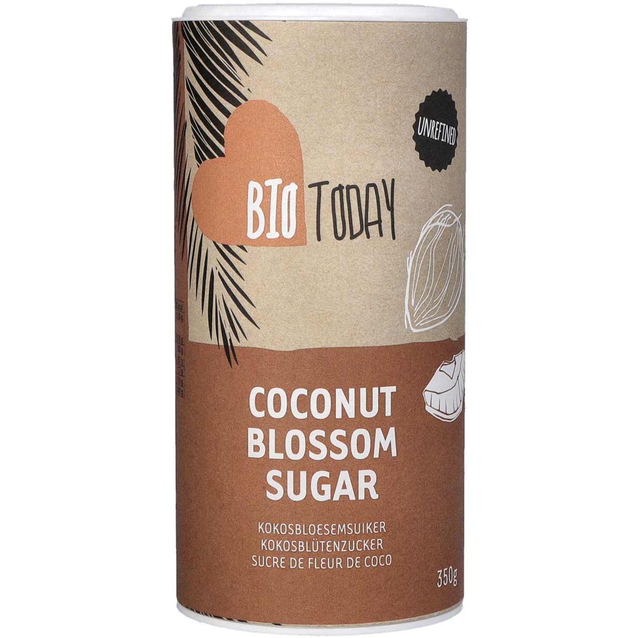 Сахар Bio Today кокосовый, органический, 350 г - фото 1
