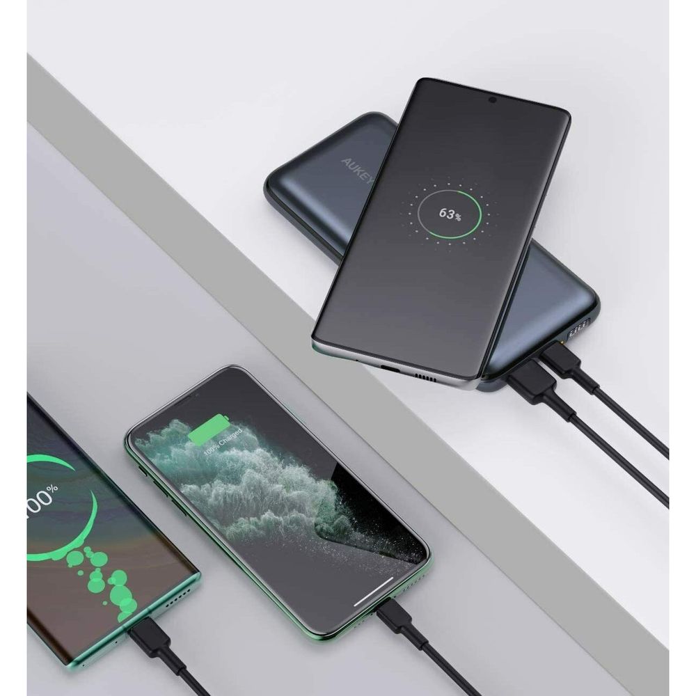 Повербанк Aukey PBWL03 20000 mAh Wireless Qi PD/QC 3.0 (117300) - фото 10