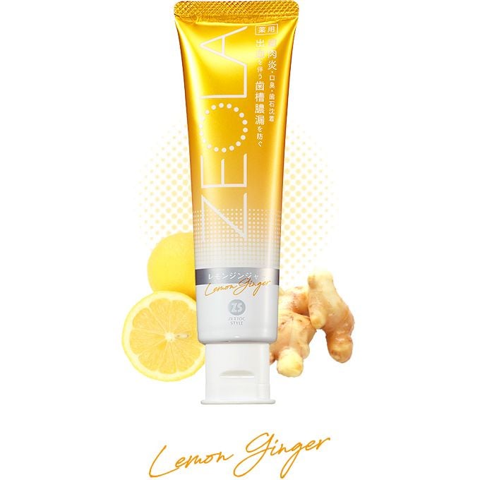 Зубная паста Zettoc Nippon Style Zeola Lemon Ginger Toothpaste с лимоном и имбирем, 100 г - фото 3