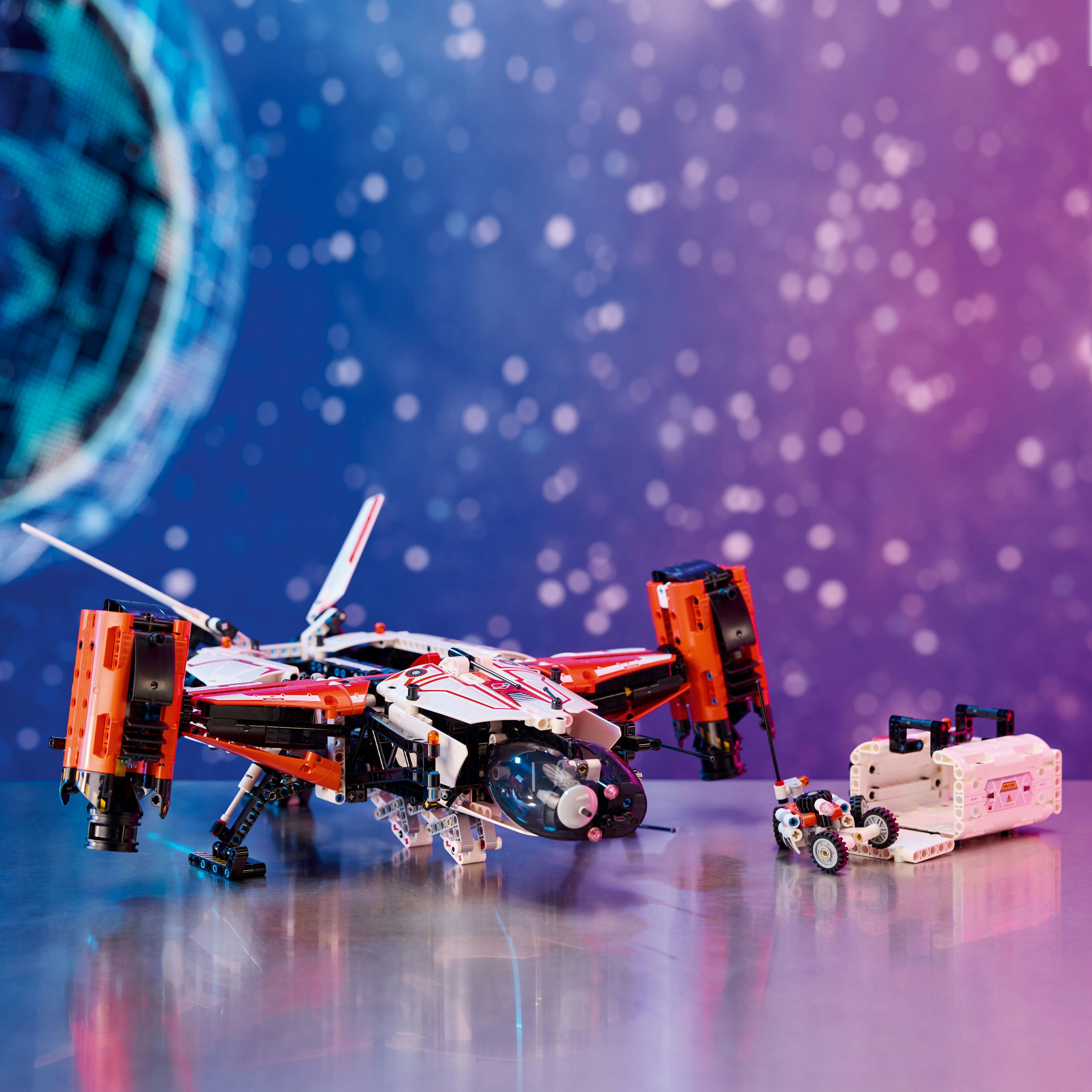 Конструктор LEGO Technic Грузовой космический корабль VTOL LT81, 1365 деталей (42181) - фото 5
