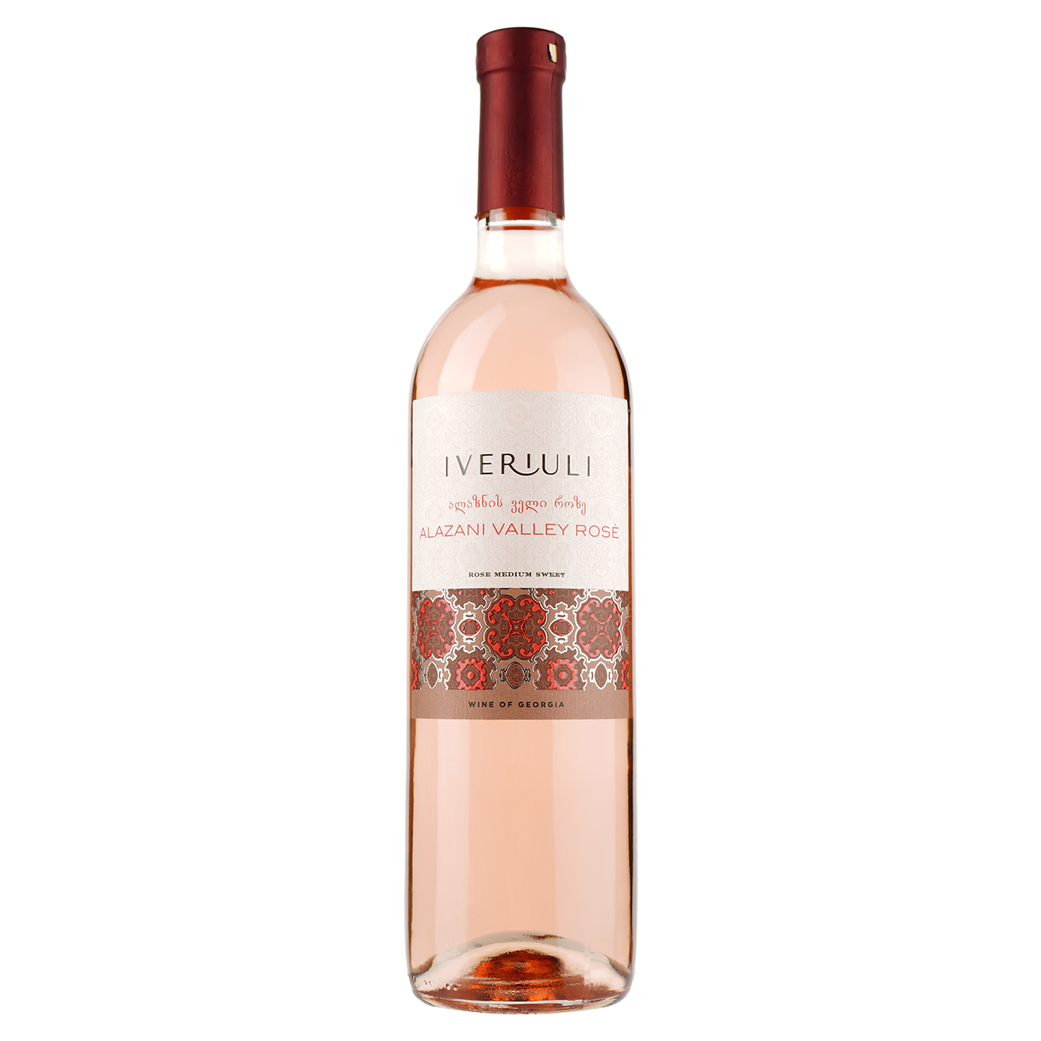 Вино Iveriuli Алазанська долина рожеве, 12%, 0,75 л (678358) - фото 1