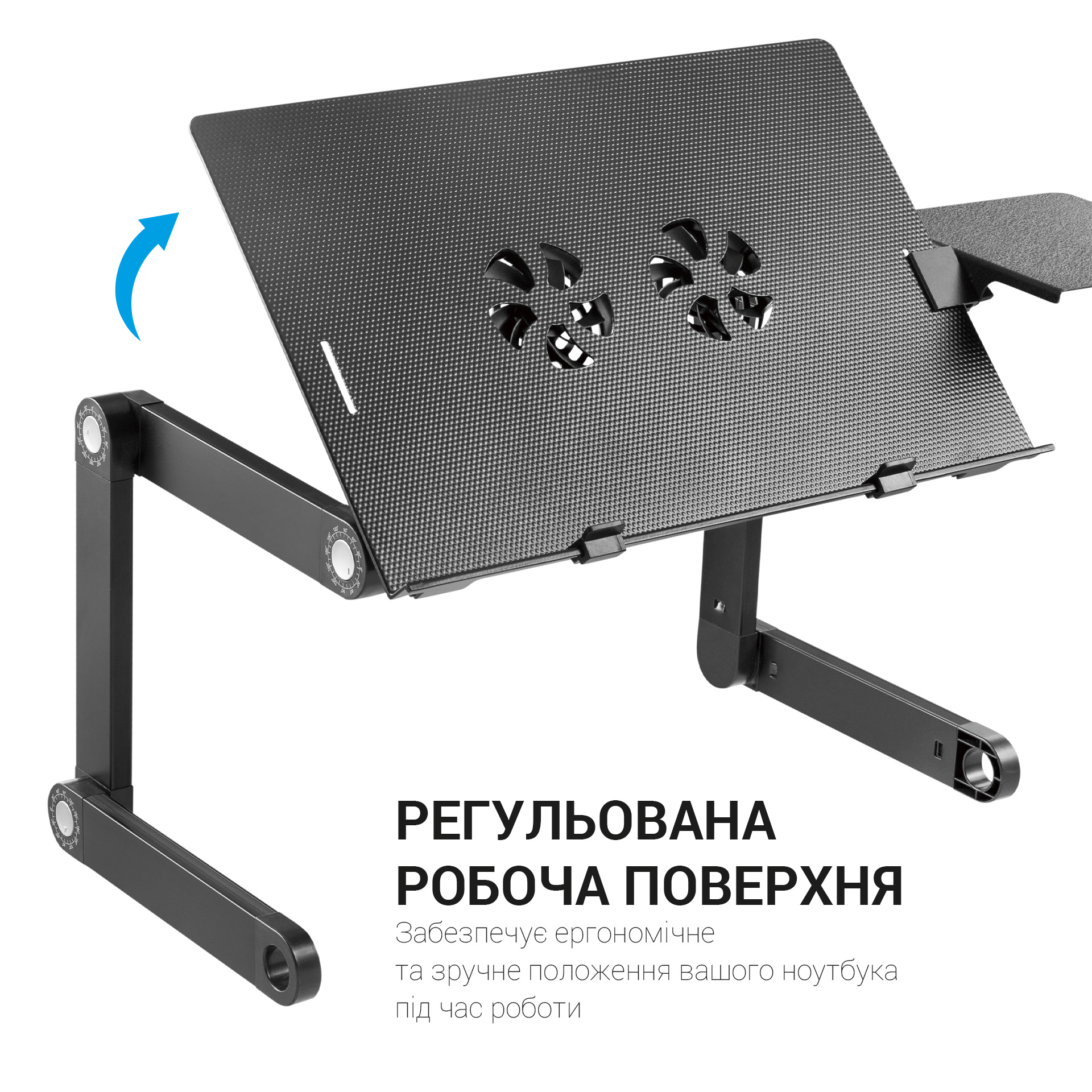 Охолоджуючий столик для ноутбука OfficePro Black (CD1230) - фото 13