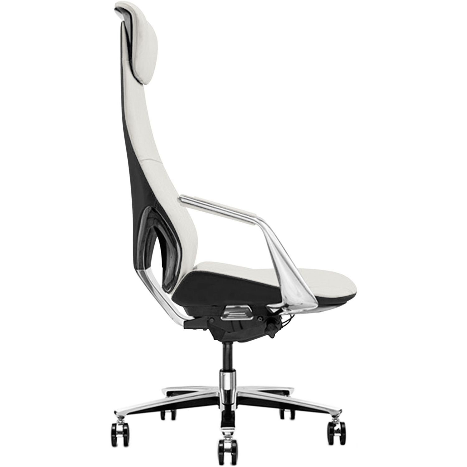 Офисное кресло GT Racer X-808 (ZP-03, ZP-01), черно-белое (X-808 White/Black (ZP-03, ZP-01)) - фото 3