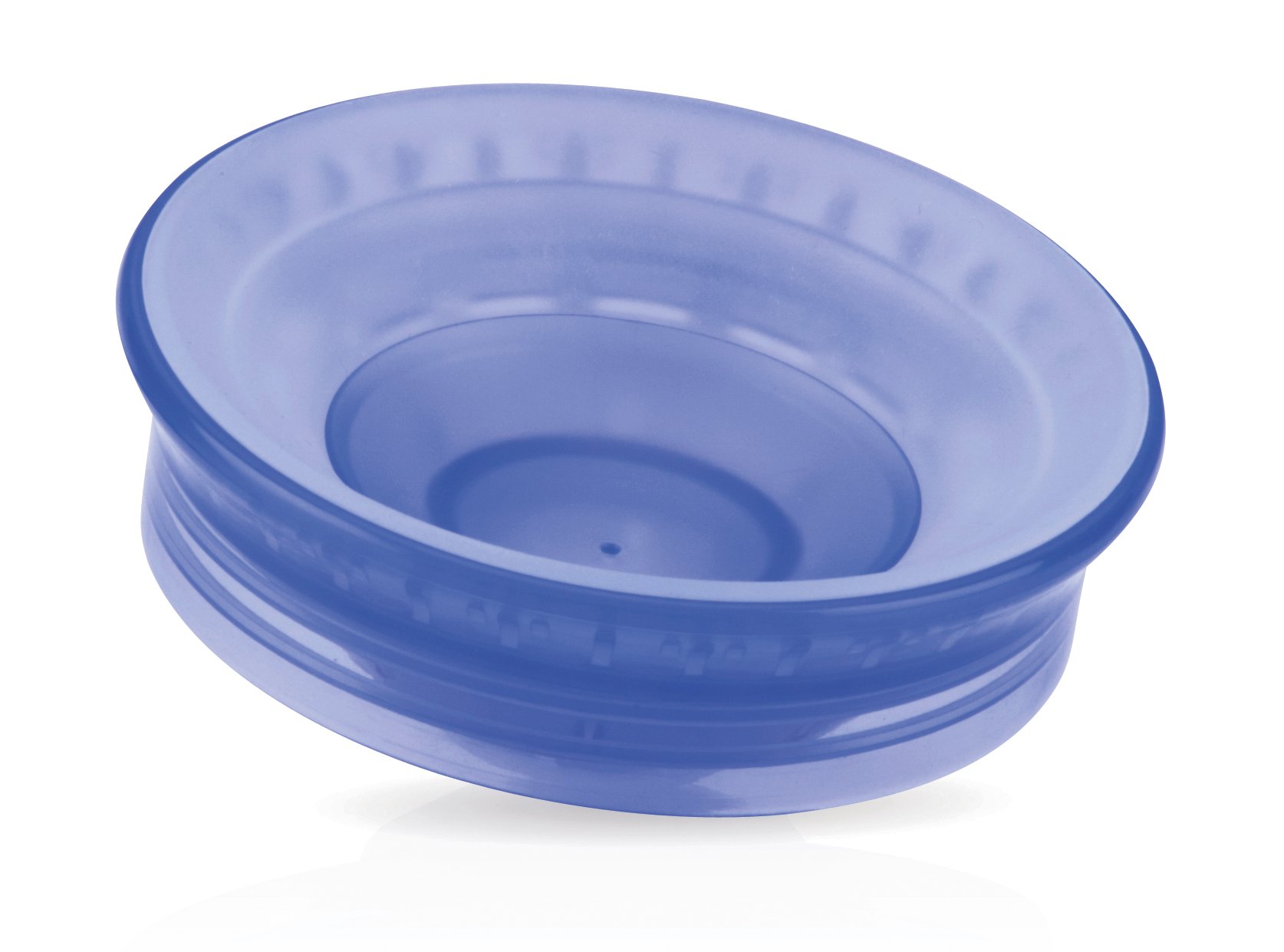 Чашка-непроливайка Nuby 360°, с крышечкой, 360 мл, голубой (NV0414003blu) - фото 4