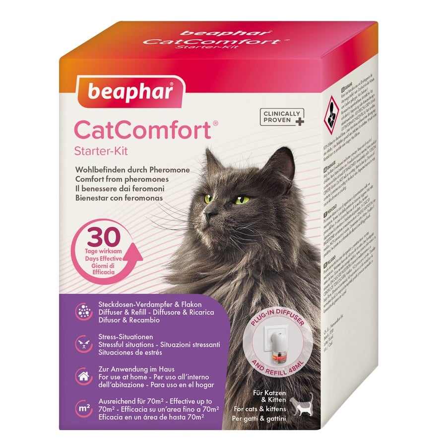 Заспокійливий заспокійливий дифузор Beaphar CatComfort з феромонами, 48 мл - фото 1