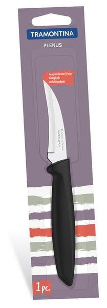 Нож для чистки овощей Tramontina Plenus, 7,6 см, black (6344588) - фото 1