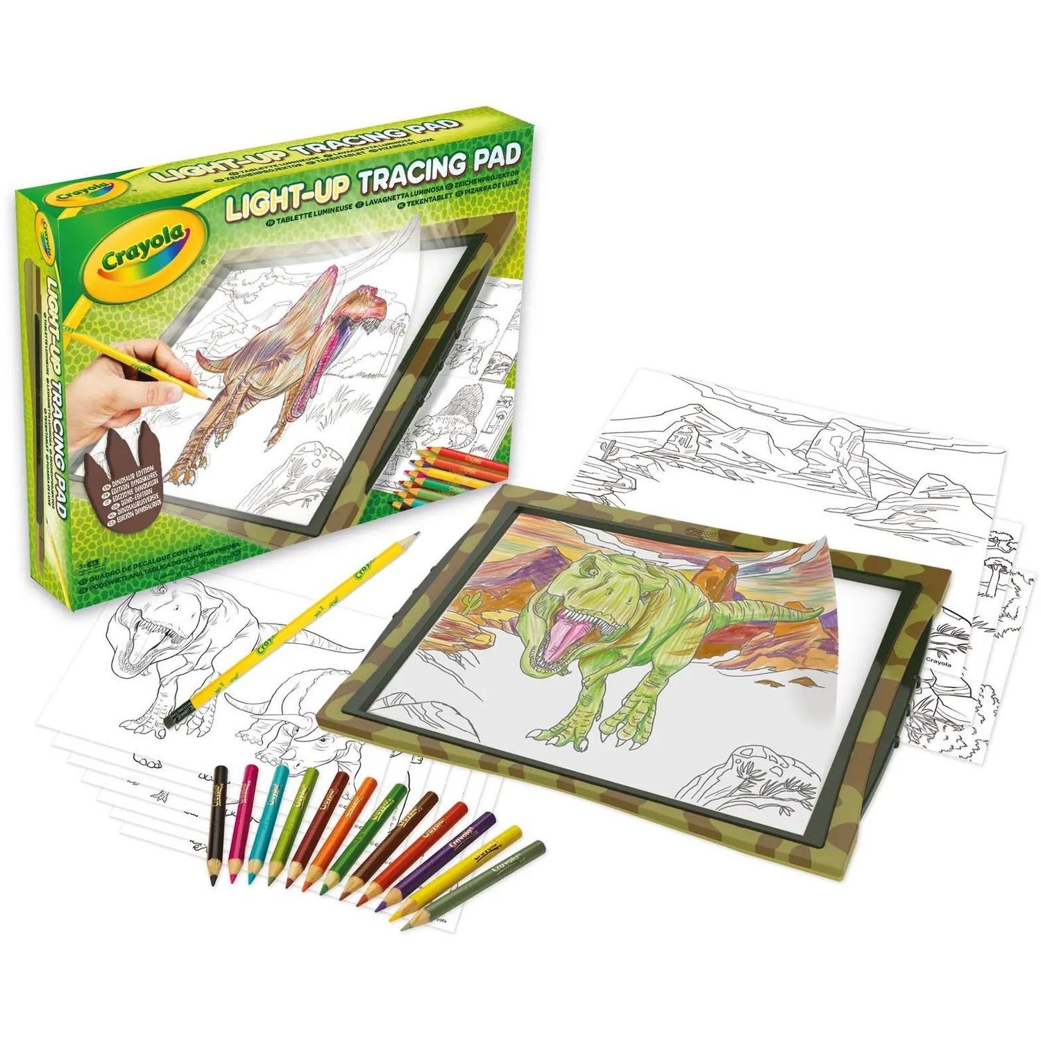 Ігрова панель для творчості Crayola Динозаври, з підсвічуванням (74-7497) - фото 1