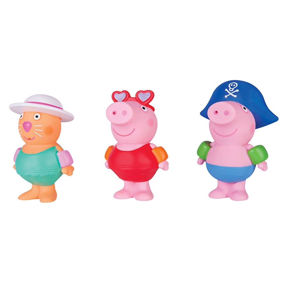 Набір іграшок для ванної Peppa Друзі Пеппі, 3 фігурки (96527) - фото 1