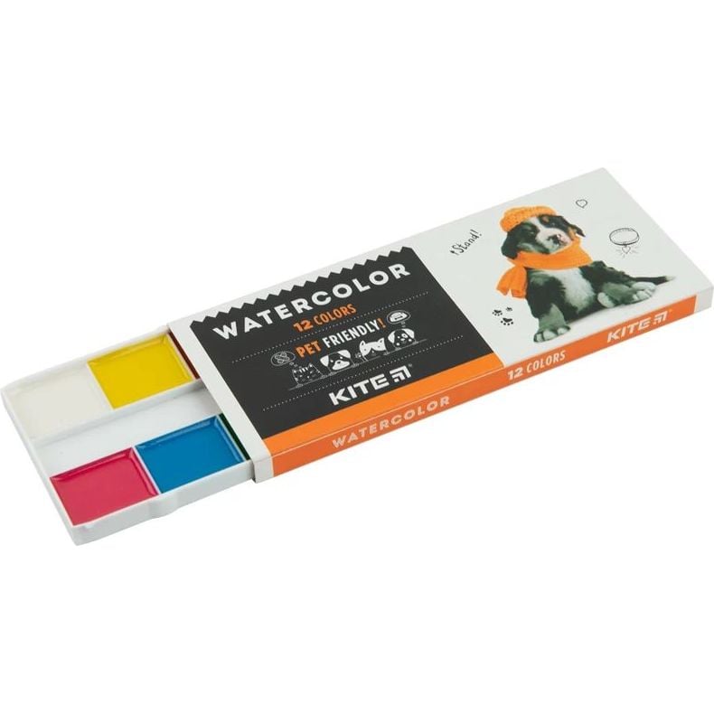Фарби акварельні Kite Dogs 12 кольорів (K23-041) - фото 2
