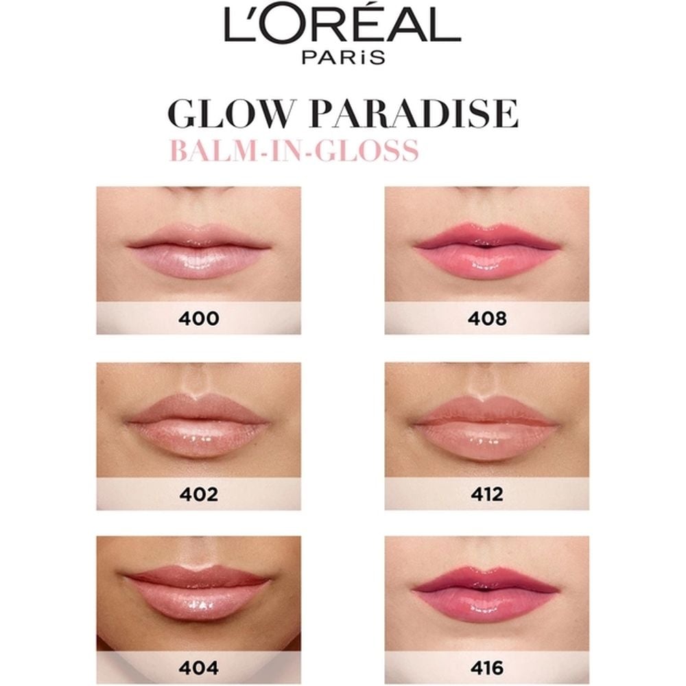 Блиск-сиворотка для губ L'Oreal Paris Glow Paradise відтінок 408 (Accentua) 7 мл (AA265400) - фото 5