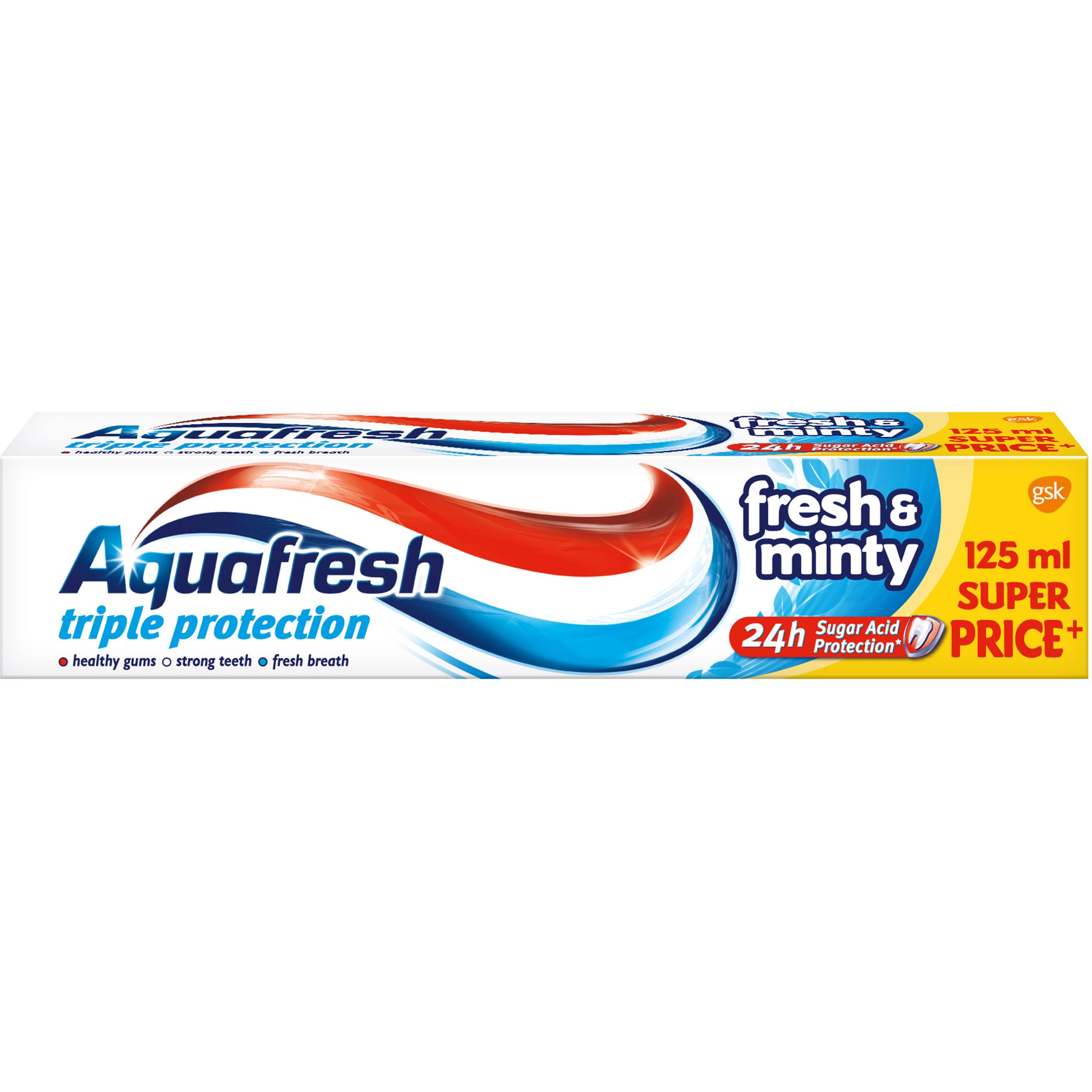 Зубная паста Aquafresh Освежающе-мятная тройная защита 125 мл - фото 1