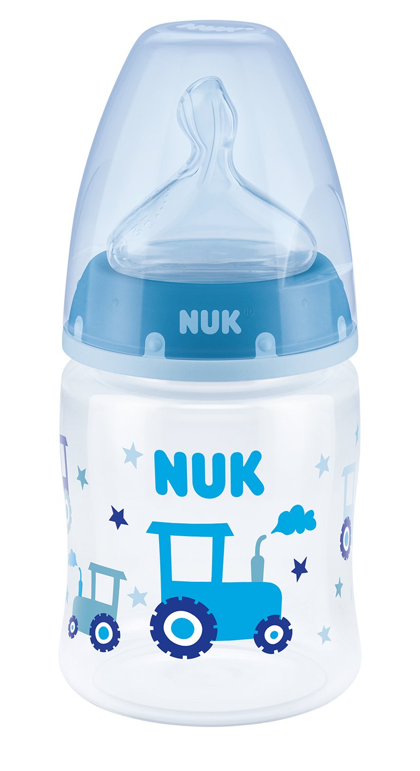 Бутылочка для кормления NUK First Choice Plus Трактор , c силиконовой соской, р.1, 150 мл (3952368) - фото 1