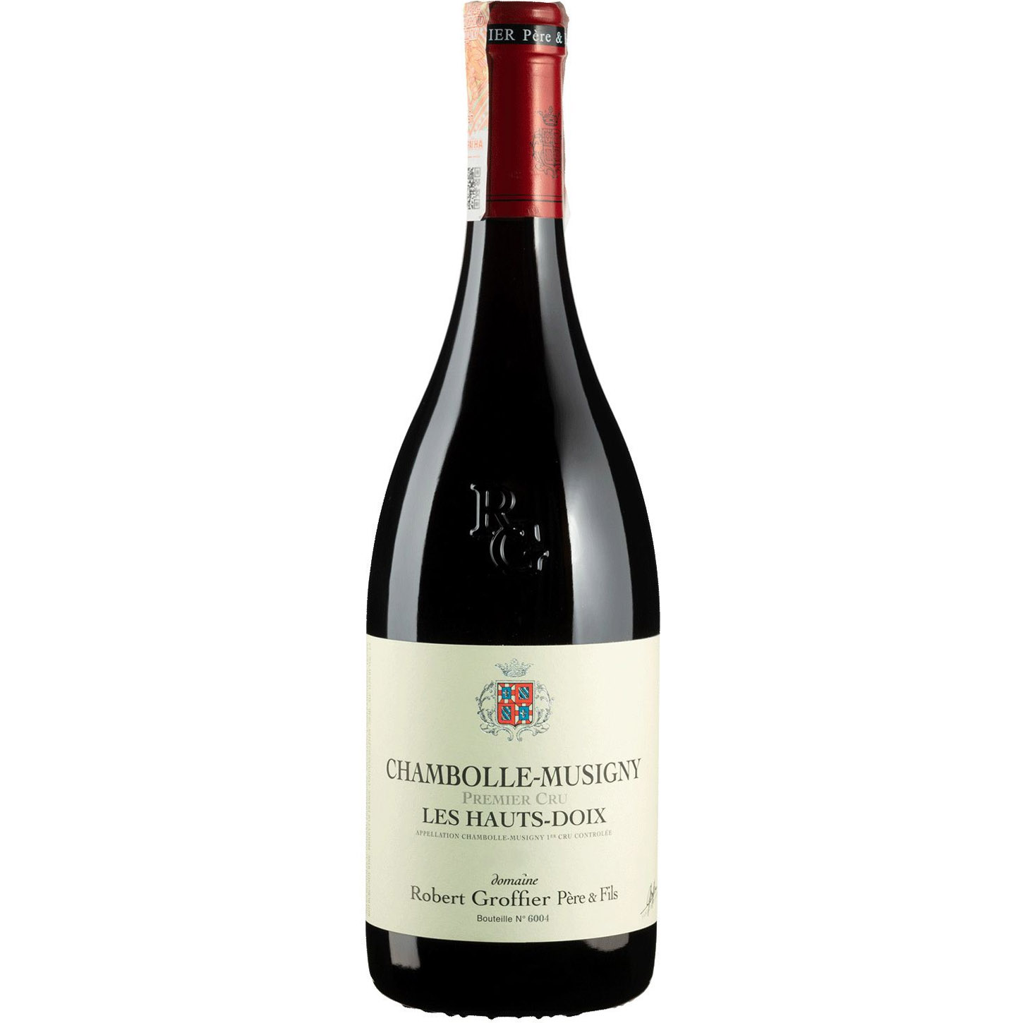 Вино Robert Groffier Pere&Fils Chambolle-Musigny 1er Cru Les Hauts Doix 2020, червоне, сухе, 0,75 л - фото 1