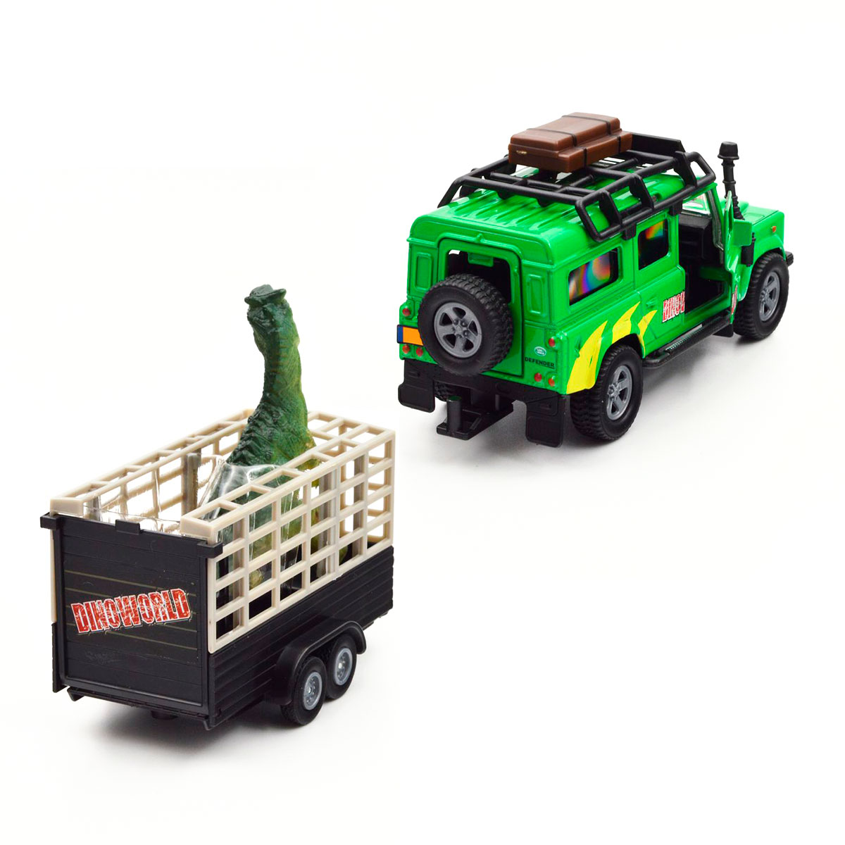 Игровой набор TechnoDrive Land Rover с прицепом и динозавром (520178.270) - фото 5