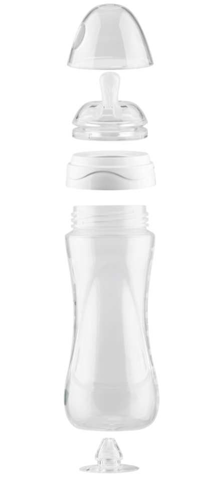 Бутылочка для кормления Nuvita Mimic Cool, антиколиковая, 330 мл, розовый (NV6052PINK) - фото 2