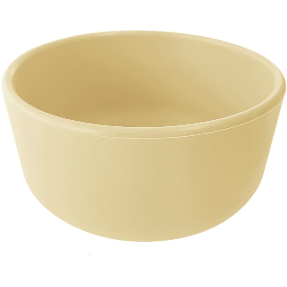 Тарілка силіконова MinikOiOi Bowl Mellow Yellow, глибока (101080106) - фото 1
