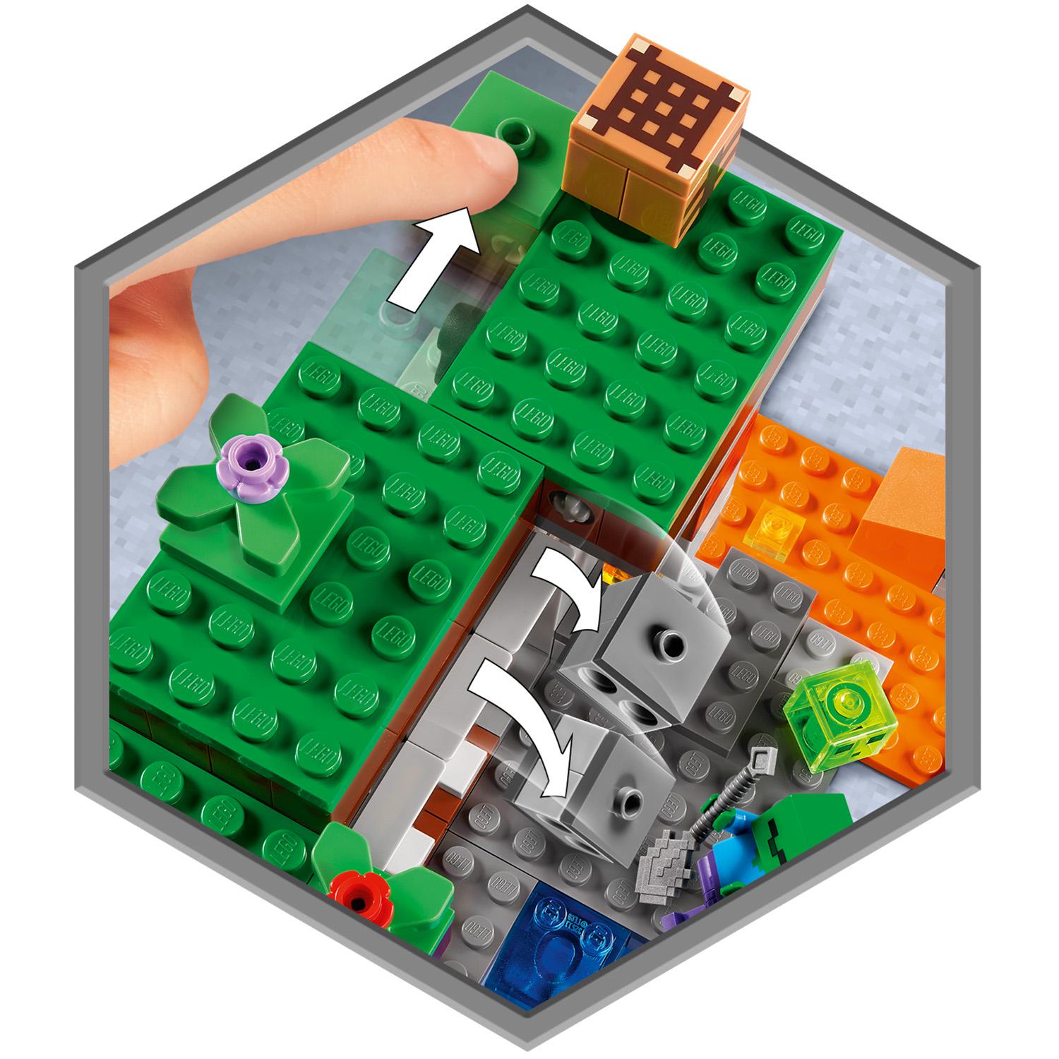 Конструктор LEGO Minecraft Заброшенная шахта 248 деталей (21166) - фото 8