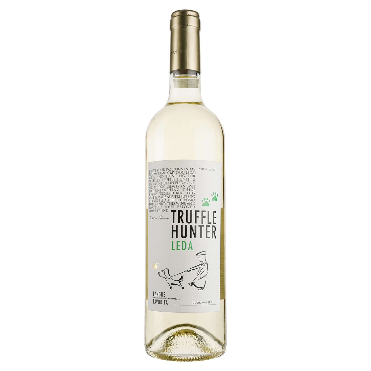 Вино Truffle Hunter Leda Langhe DOC Favorita, белое, сухое, 11%, 0,75 л - фото 1