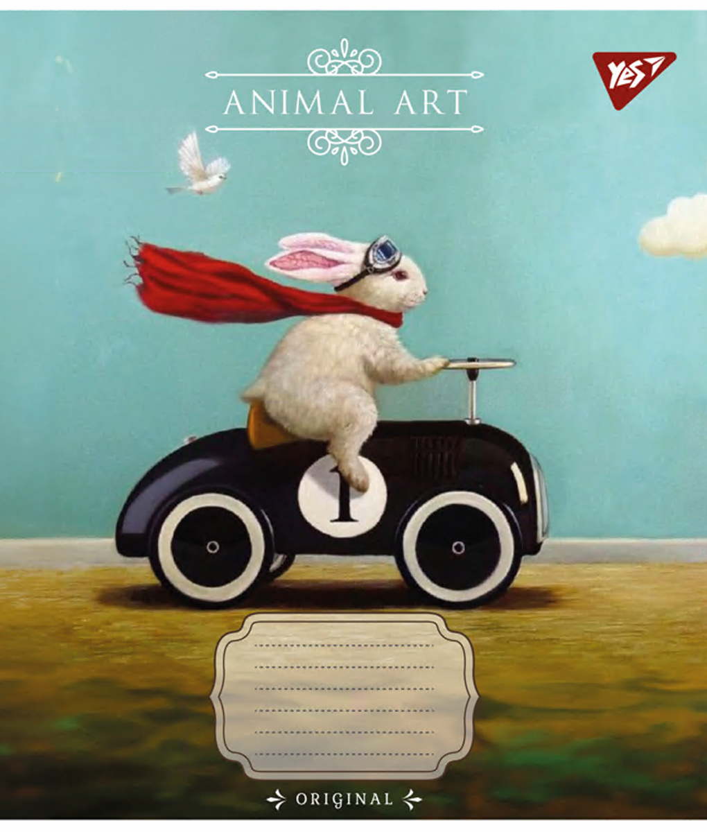 Набір зошитів Yes Animal art А5 в лінійку 60 аркушів 10 шт. (767153) - фото 4