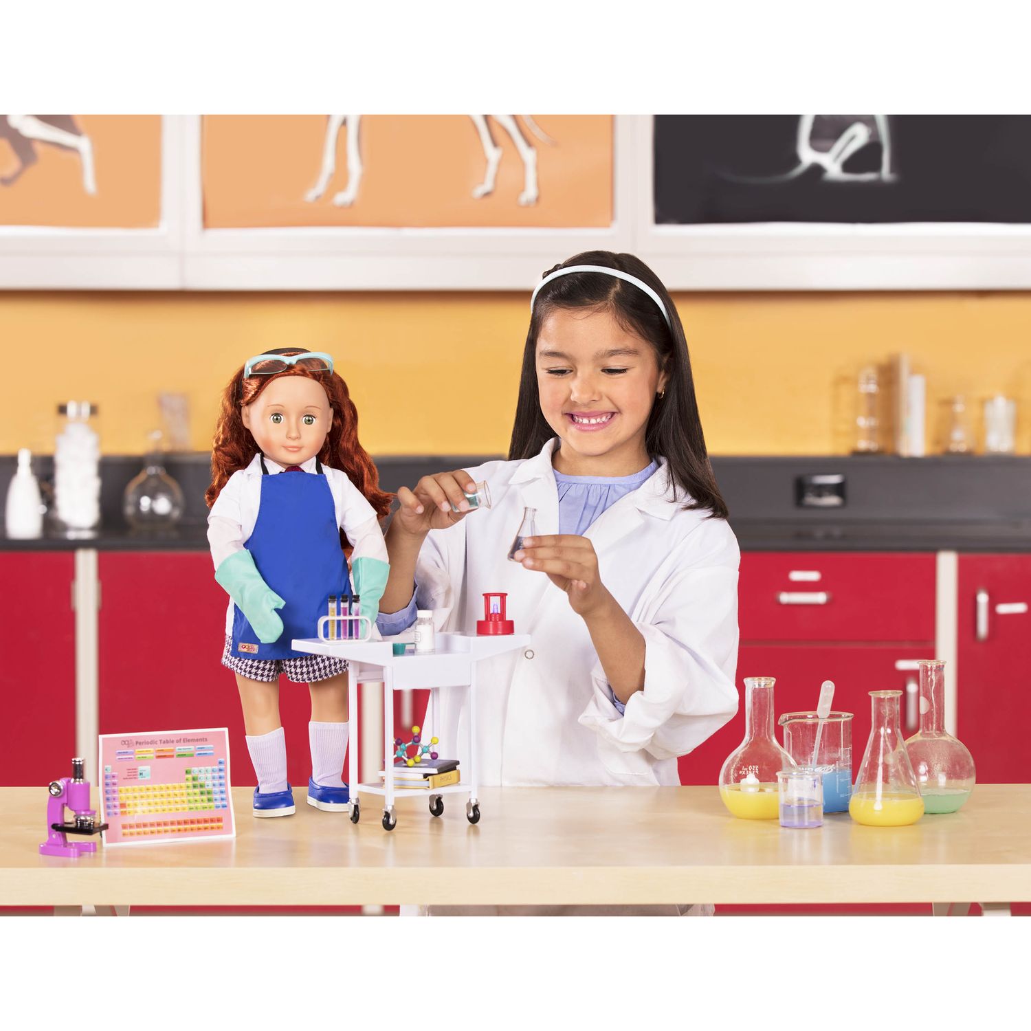 Набор аксессуаров для кукол Our Generation Школьный научный набор (BD37431D) - фото 9