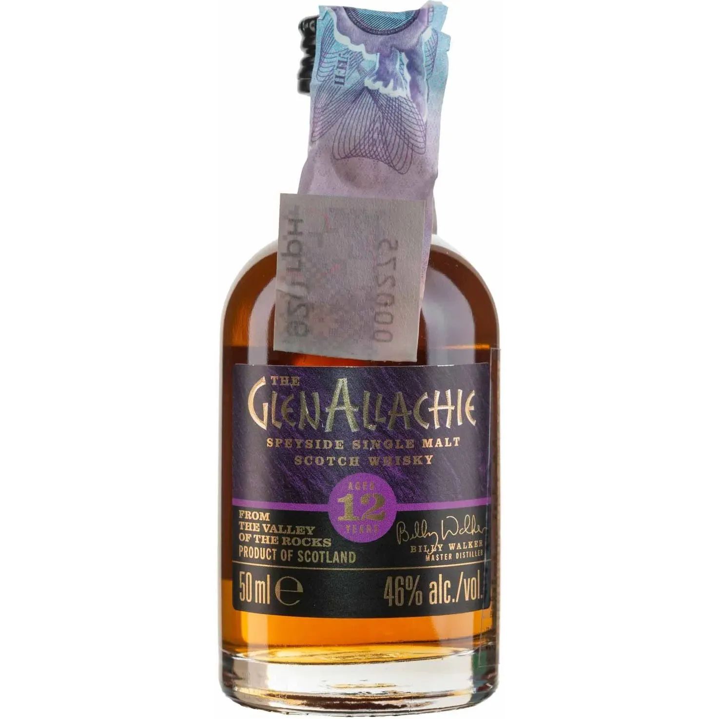 Виски GlenAllachie 12yo Single Malt Scotch Whisky 46% 0.05 л - фото 1