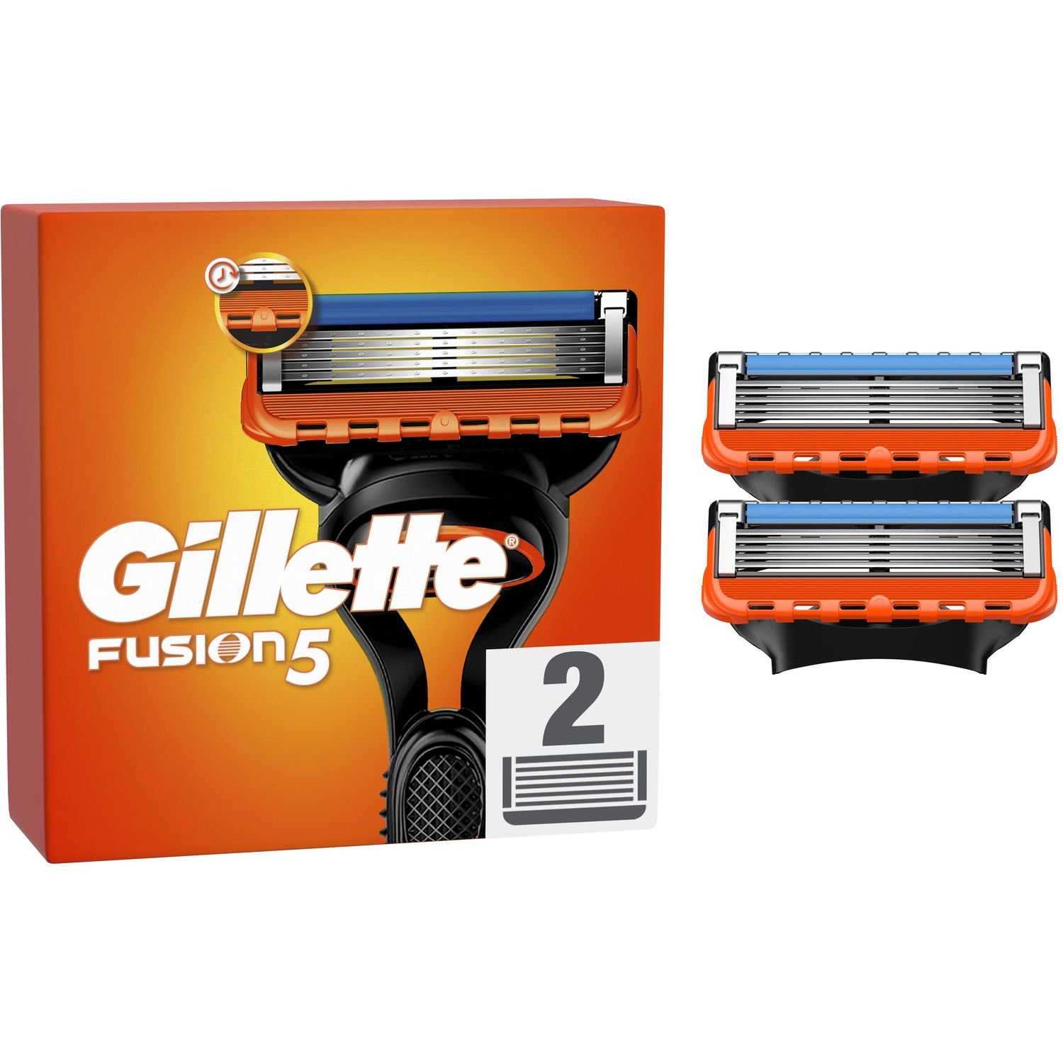 Сменные картриджи для бритья мужские Gillette Fusion5 2 шт. - фото 2