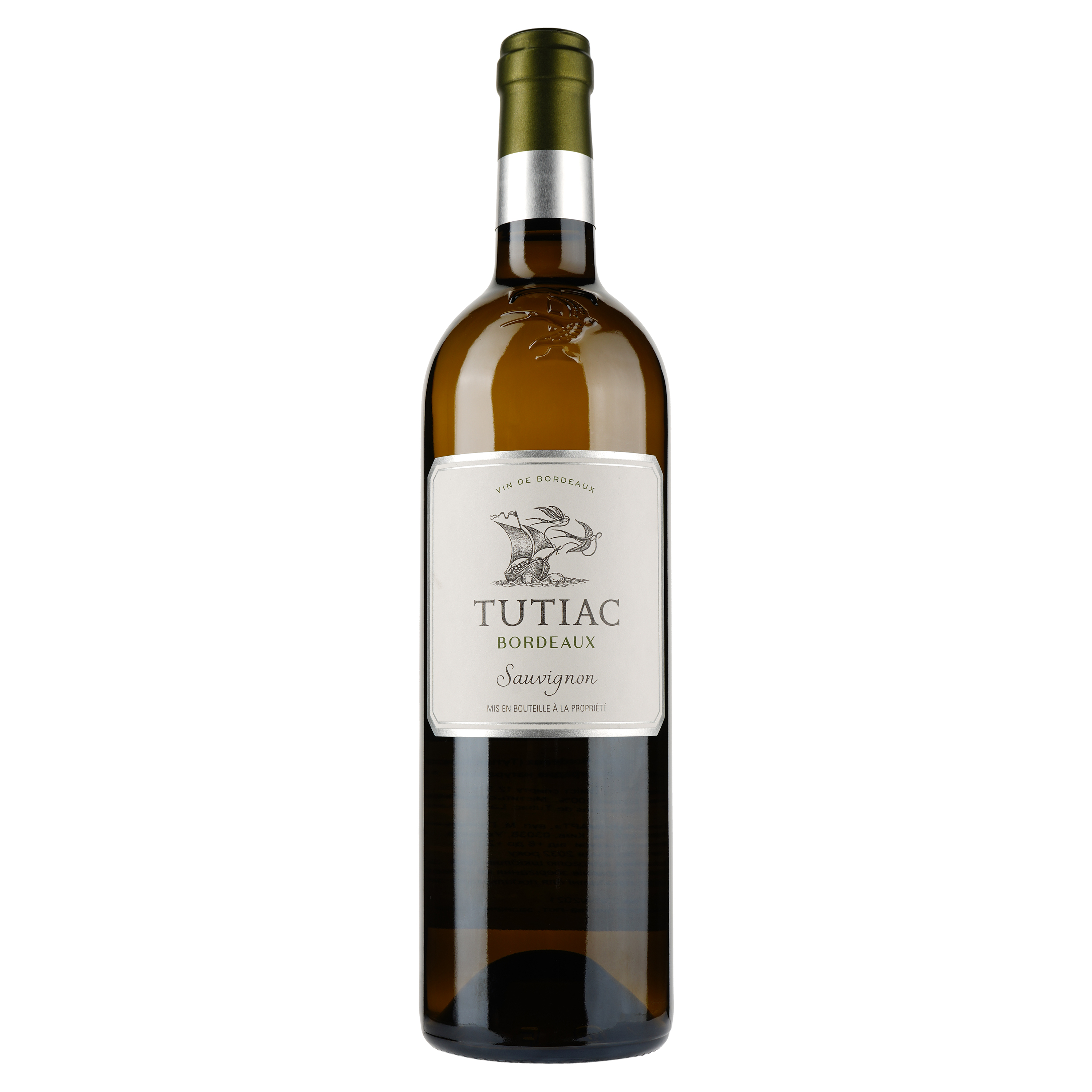 Вино Tutiac Sauvignon Blanc Bordeaux AOC, белое, сухое, 0,75 л - фото 1