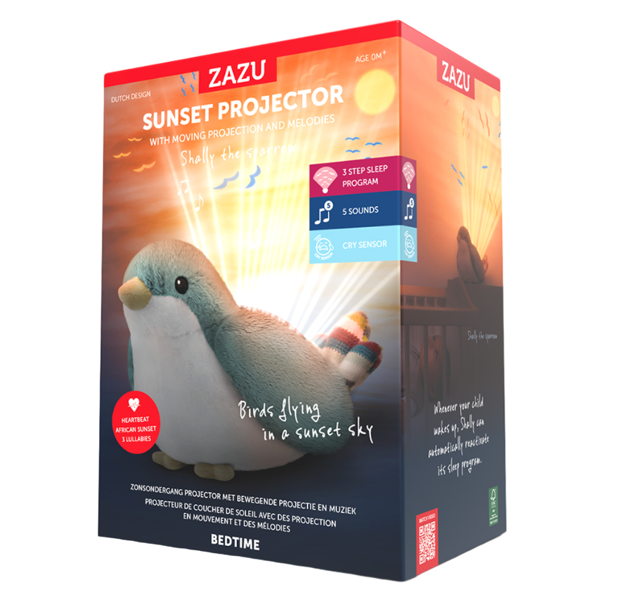 Нічник-проектор Zazu Шеллі Пташка з рухомою проекцією і мелодіями (ZA-SHALLY-01) - фото 1