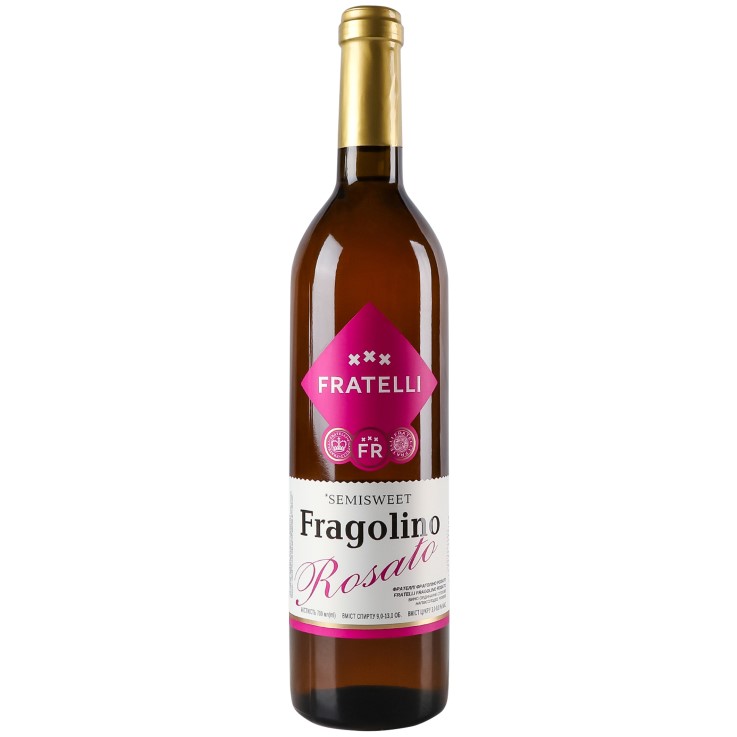 Вино Fratelli Fragolino Rosato, розовое, полусладкое, 0,7 л (913223) - фото 1