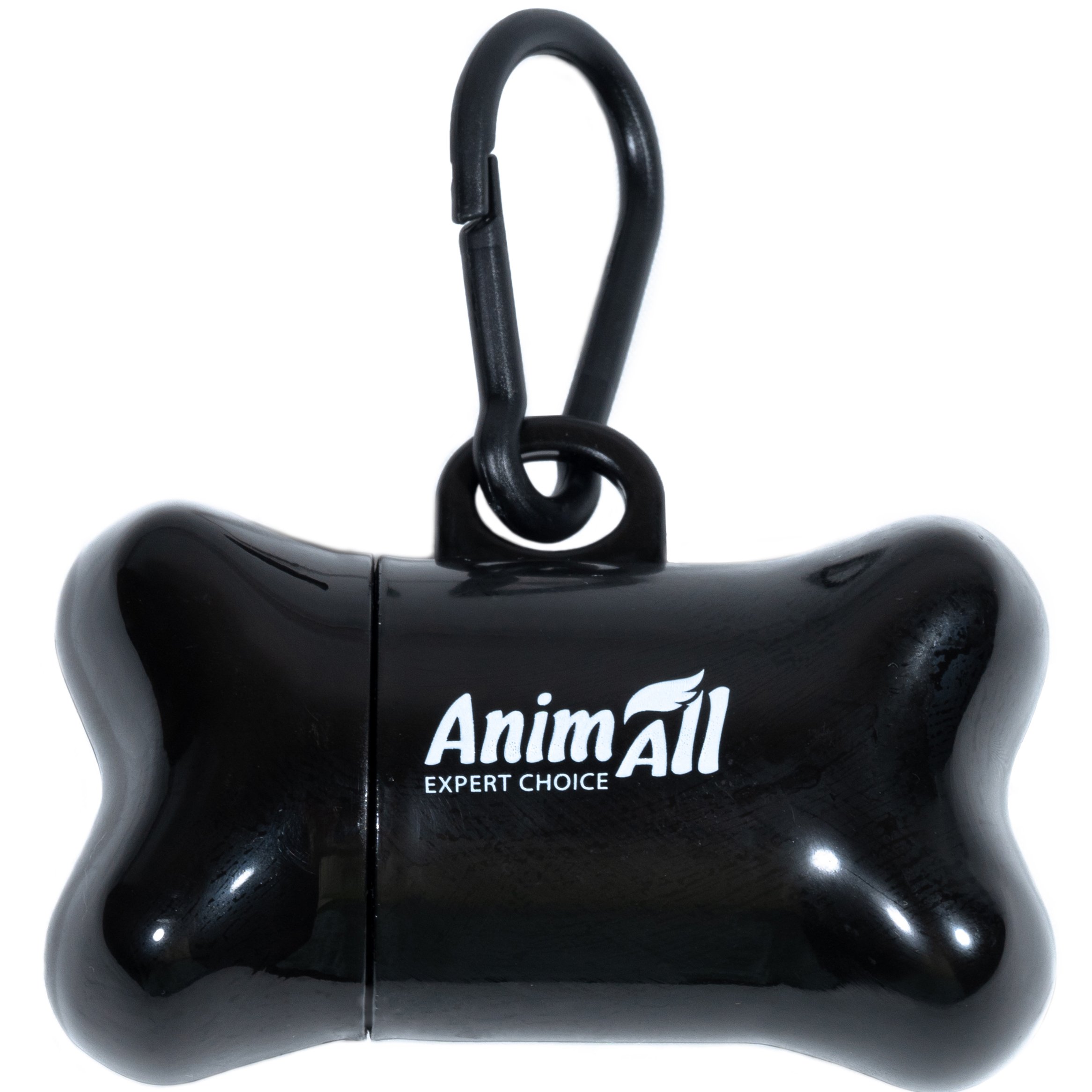 Диспенсер AnimAll зі змінними пакетами 1 рулон 15 шт. чорний - фото 1
