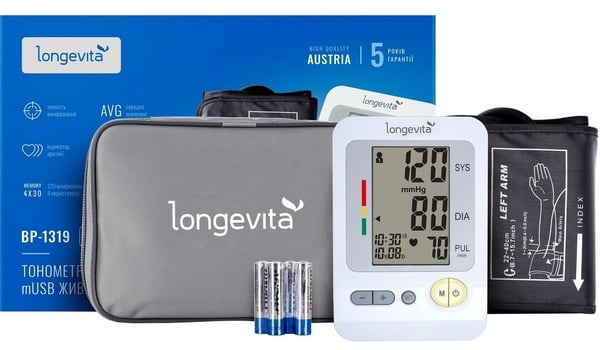 Автоматический тонометр Longevita ВР-1319 USB (BP-1319) - фото 3