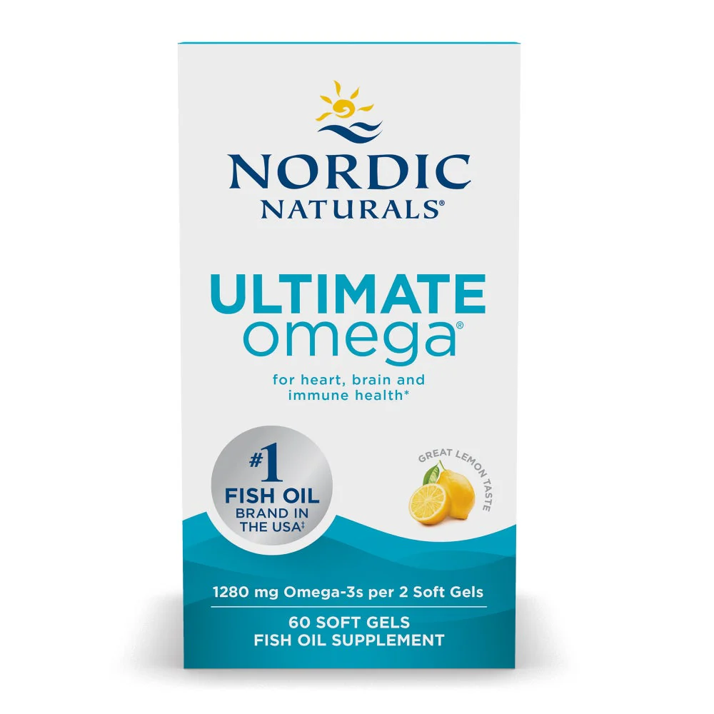 Рыбий жир Nordic Naturals Ultimate Omega со вкусом лимона 1280 мг 60 капсул - фото 2