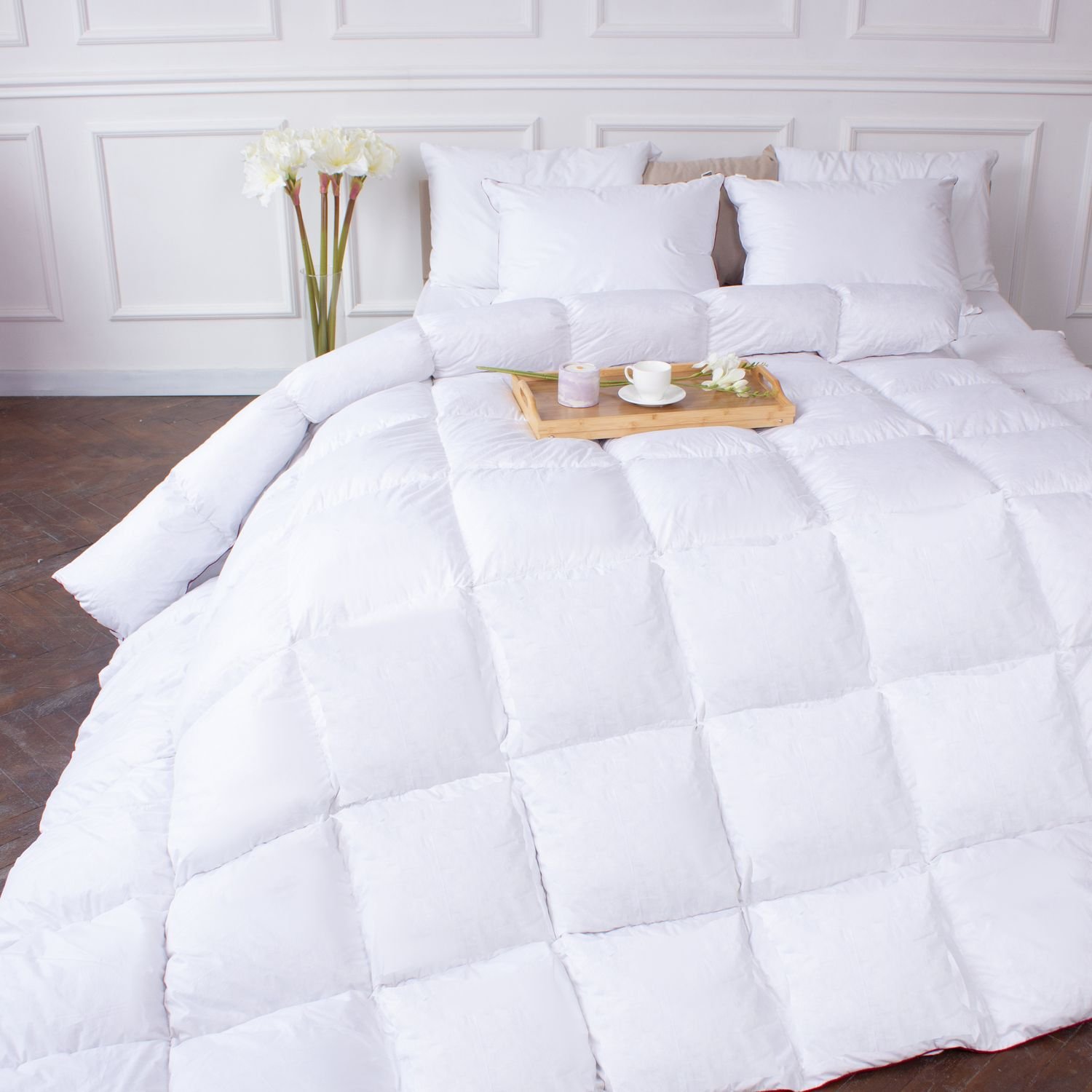 Одеяло пуховое MirSon DeLuxе 028, king size, 240x220, белое (2200000006653) - фото 1