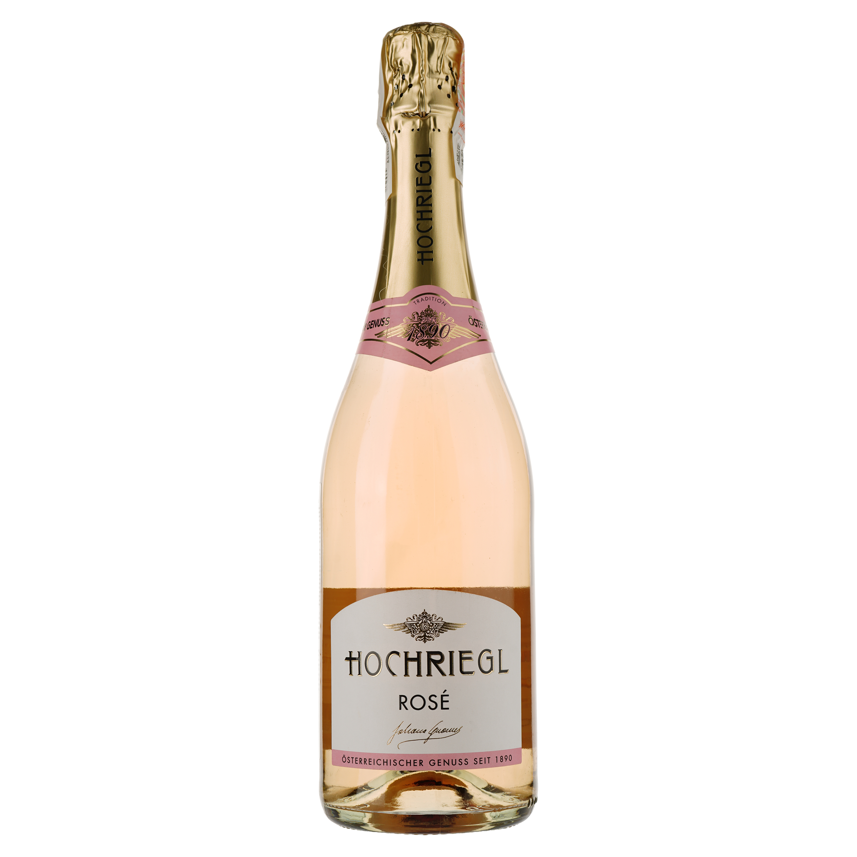Вино ігристе Hochriegl Rose, рожеве, сухе, 0,75 л - фото 1