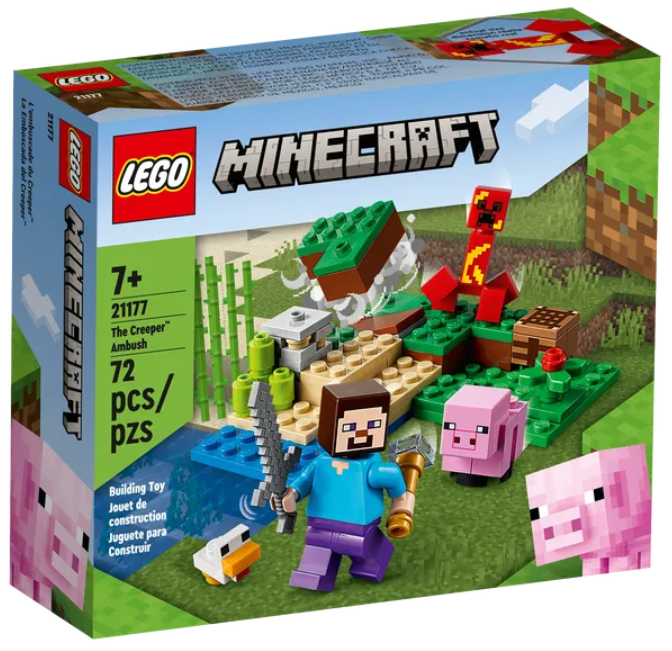 Конструктор LEGO Minecraft Засада Крипера, 72 деталей (21177) - фото 2