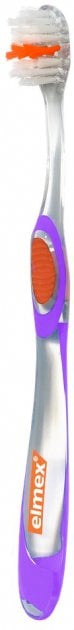 Зубная щетка Elmex Защита от кариеса, средняя, фиолетовый - фото 2