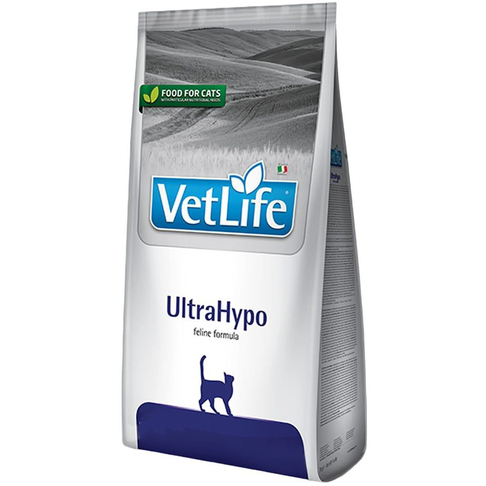 Сухий лікувальний корм для котів Farmina Vet Life UltraHypo, при харчовій алергії, 2 кг - фото 1