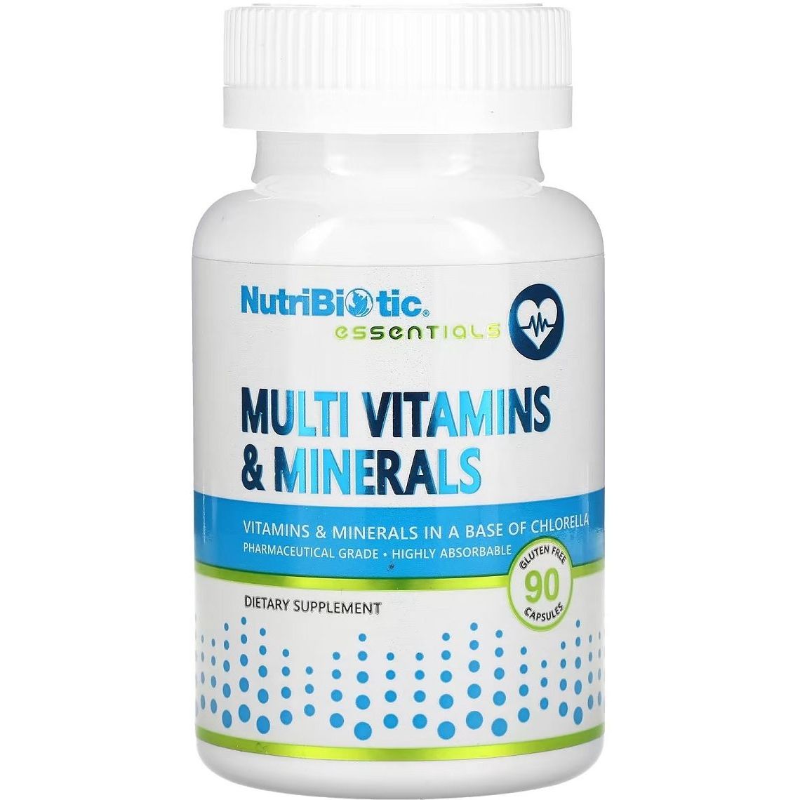 Мультивітаміни та мінерали NutriBiotic Essentials Multi Vitamins & Minerals 90 капсул - фото 1