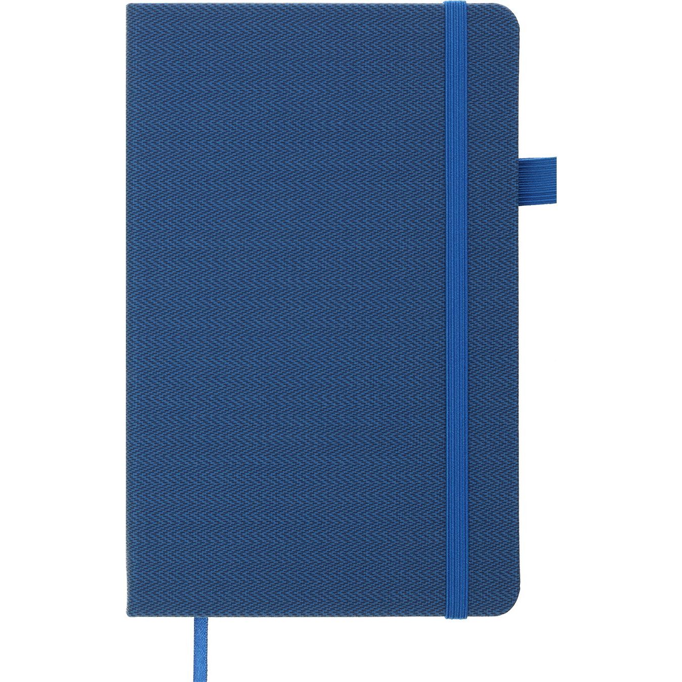 Книга записна Buromax Tweed в клітинку 195х125 мм синя 96 аркушів (BM.291163-02) - фото 2