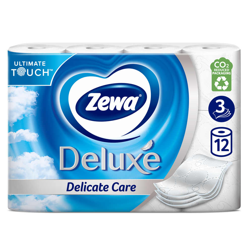 Туалетний папір Zewa Deluxe білий тришаровий 12 рулонів - фото 2