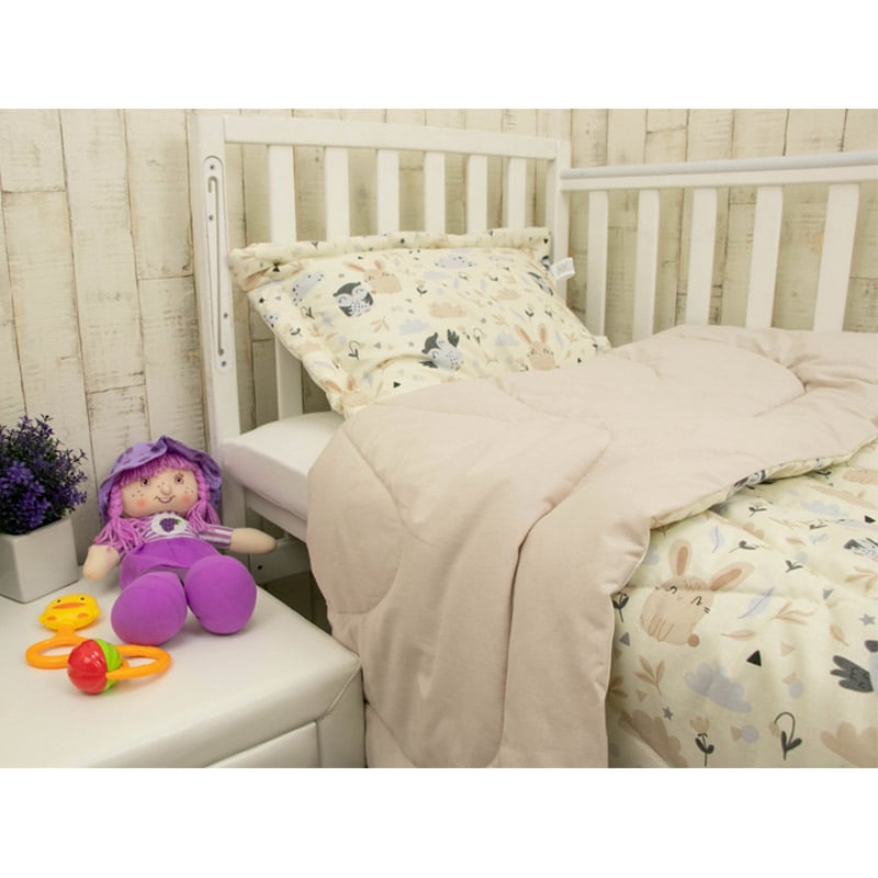Подушка детская Руно Сонька, силиконовая, 60х40 см, бежевая (309.02Сонька) - фото 3
