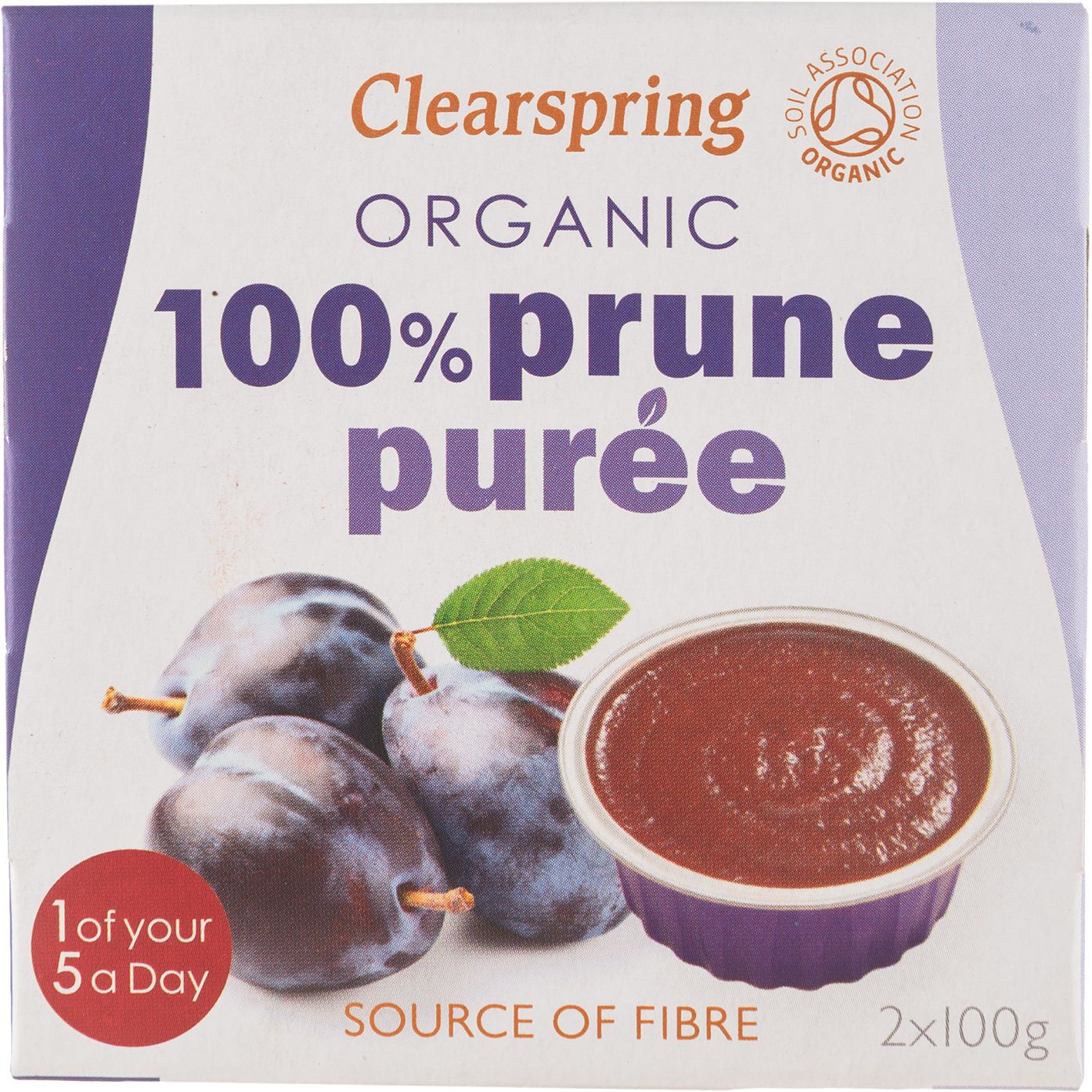 Пюре фруктовое Clearspring Слива органическое 200 г (2 шт. х 100 г) - фото 2