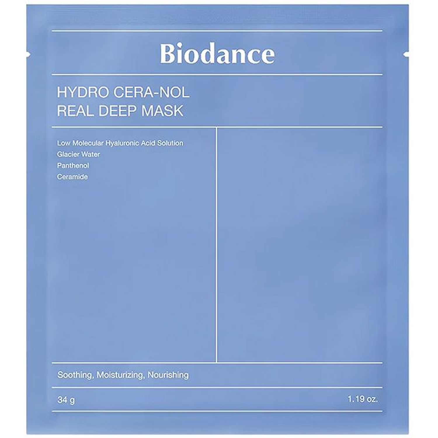 Нічна гідрогелева маска з керамідами Biodance Hydro Cera-nol Real Deep Mask 1 шт. - фото 1