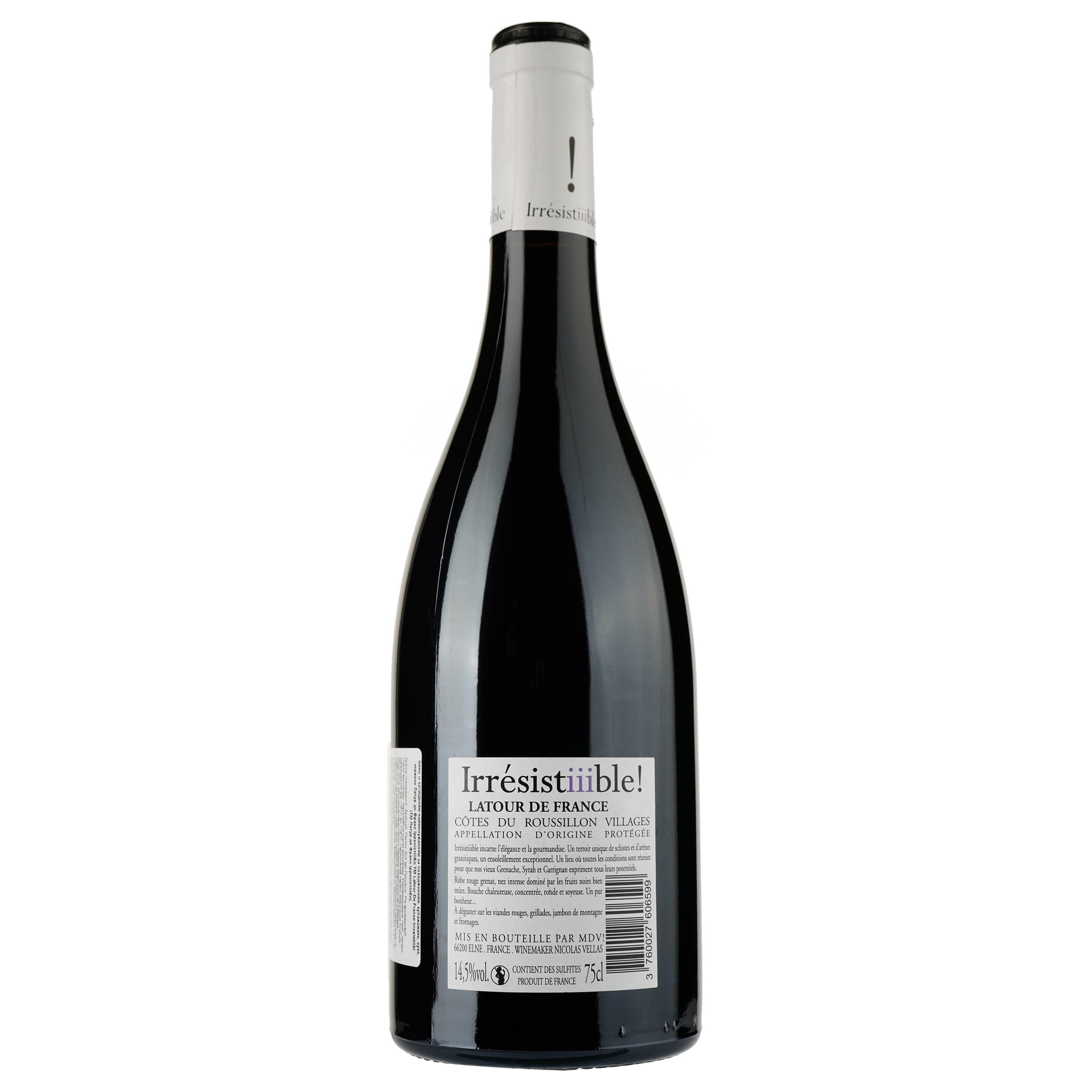 Вино Latour De France Irresistiiible AOP Cotes du Roussillon 2020, красное, сухое, 0,75 л - фото 2