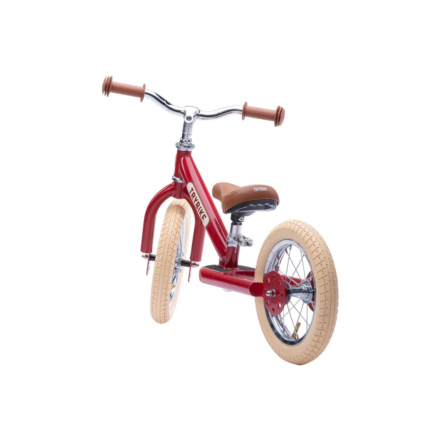 Двоколісний балансуючий велосипед Trybike steel 2 в 1, рубіновий (TBS-2-RED-VIN) - фото 4