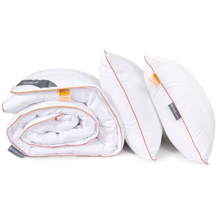 Ковдра з подушками Penelope Easy Care New, євростандарт, 215х195 см, біла (svt-2000022301336) - фото 1