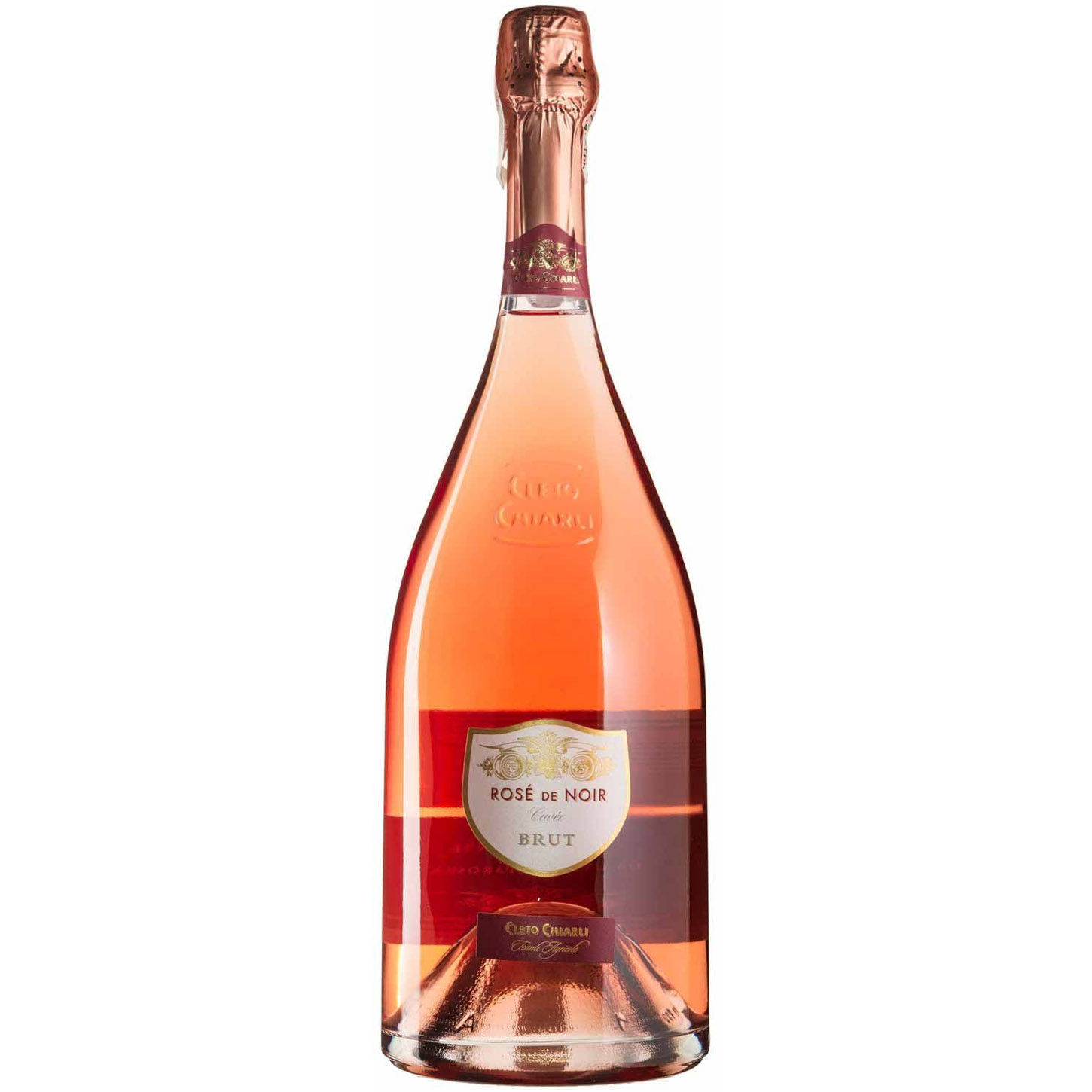 Вино ігристе Cleto Chiarli Rose de Noir, рожеве, брют, 1,5 л - фото 1